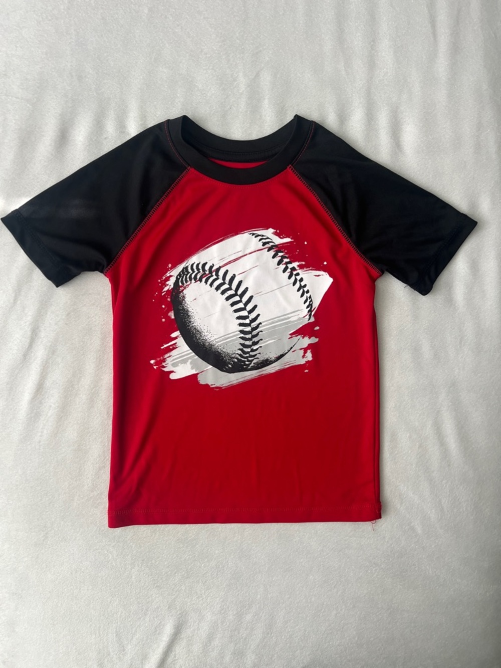 jumping beans Red & Black Baseball Graphic Raglan Tee
